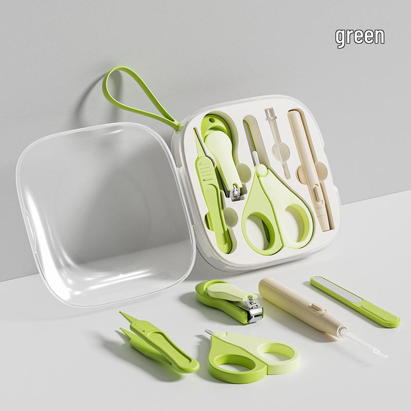 Safe Baby Nail Clipper Set: Anti-Pinch Scissors & File for Newborns and Children