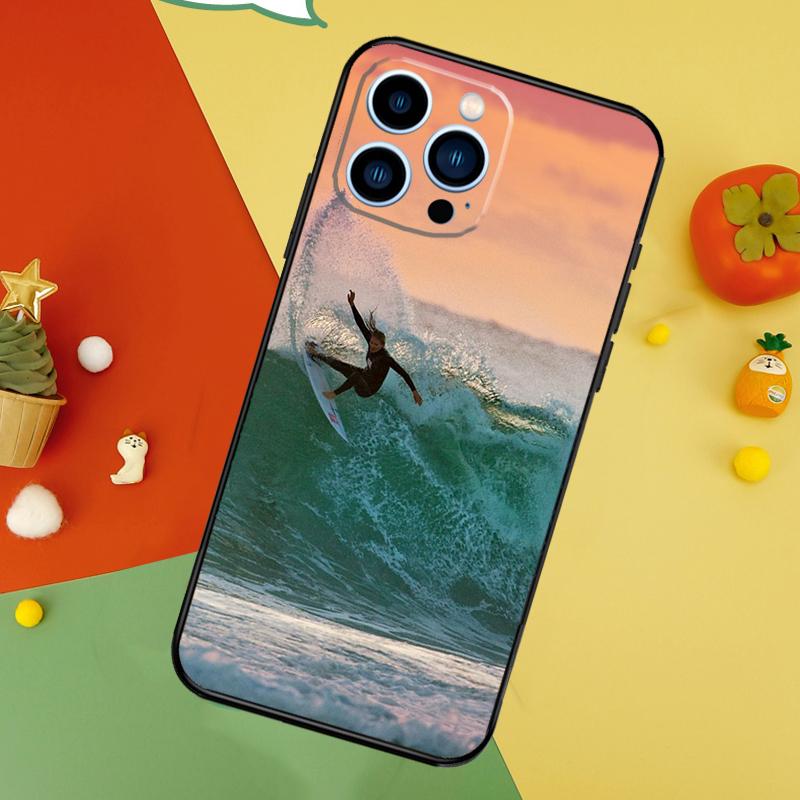 Surfing Wave Phone Case For iPhone 17 Pro Max 16 14 13 12 11 15 Pro Max Plus 12 13 Mini 16e 17 Air Cover