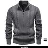 2024 Classic Zip Up Jacket Men Cotton Solid Color Winter Warm Outdoor Casual Mens Outerwear Sweater Jakcet for Men