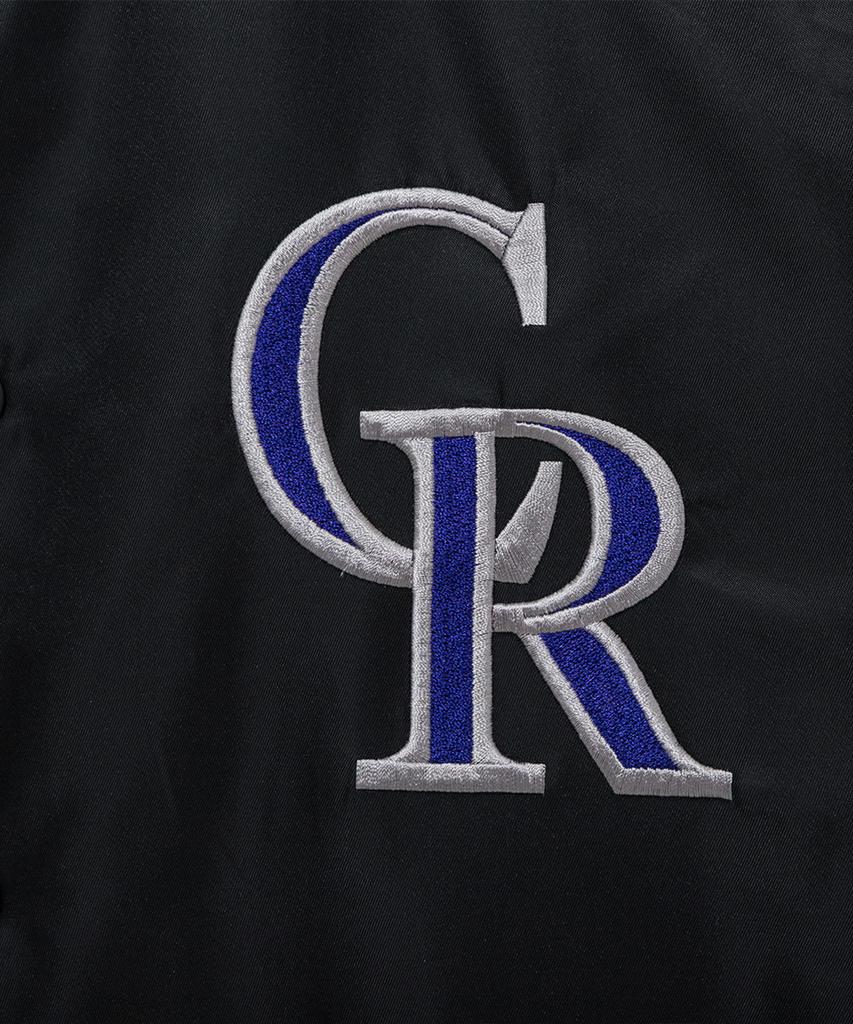 New Era Mlb Colorado Rockies Authentic Stadium Jacket Black