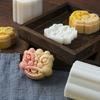 Hand-Pressure Moon Cake Mold Lion/Latches Shape Cookie Stamps Mooncake Makers