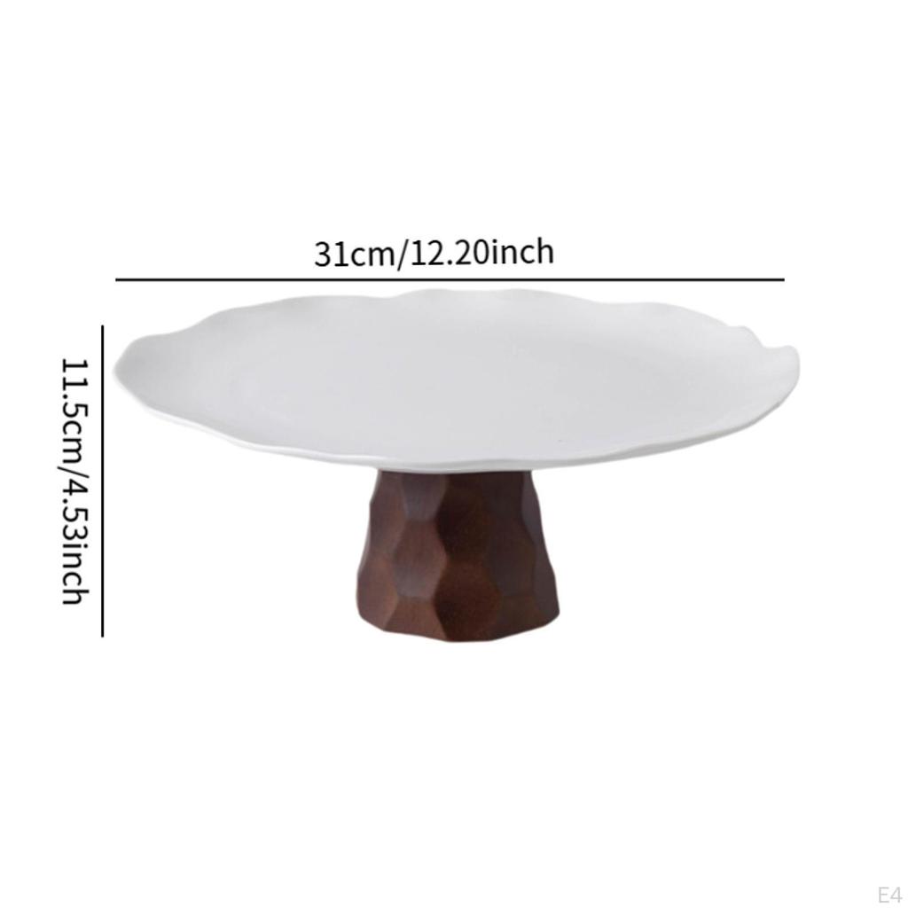 Cake Stand Pedestal Decorative Footed Cupcake Dish Display Serving Tray for
