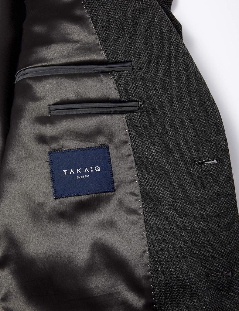 Takakyu Stretch Slim Fit Suit with Narrow Short A4 Size Men's Two-Button Lapels, Jacket, Gray, 110014033223823,