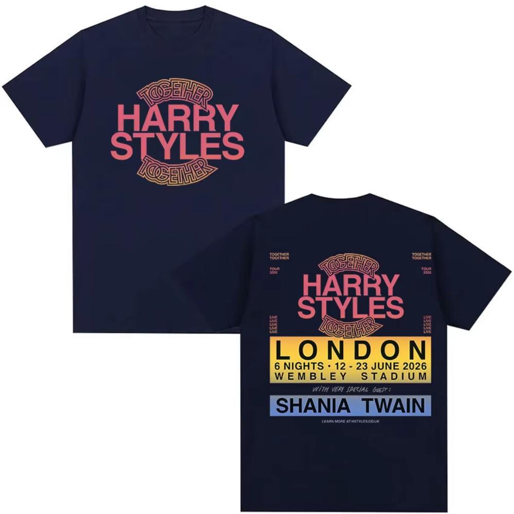 

Harry Styles Together Tour Graphic T-Shirts Men s Clothing Fashion Short Sleeve T Shirt Women s High Quality Cotton T-shirt 3XL