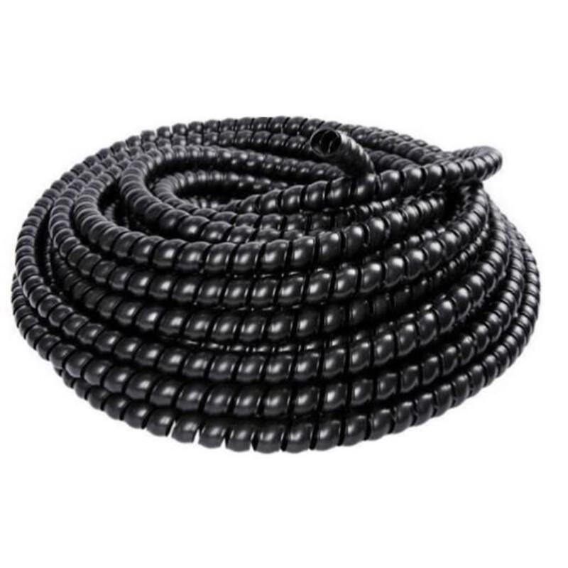 Black Spiral Cable Protector Sleeve 20mm чёрный