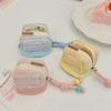 Portable Wireless Bluetooth Earphone Protective Case Soft Cloth Cover Fashionable Geometric Women's Keychain Bag China Origin