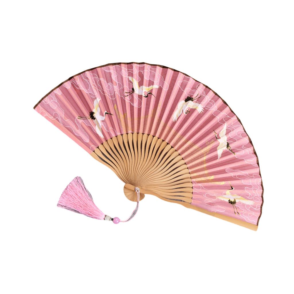 Exquisites Handmade Folding Hand Fan Bamboos Silk Fan Showcasing Aesthetic Suitable For Traditional Art And Lifestyle