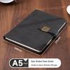A5 Sheepskin Soft Leather Notebook – Customizable, Logo Printable, Thick Business Office Design