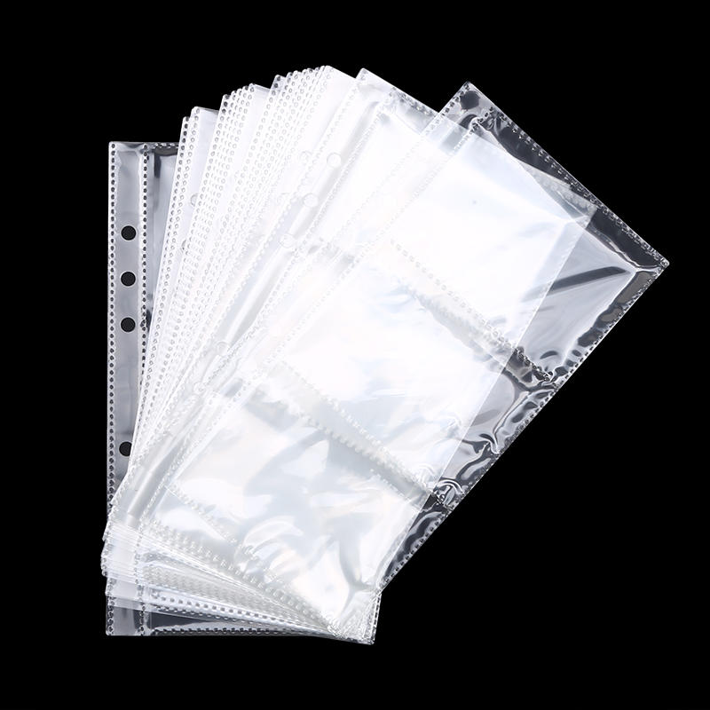 A5/A6 Loose Leaf Binder Cover Refillable Notebook Shell 25 Sheets Clear Binder Planner Inner Pages Protectors