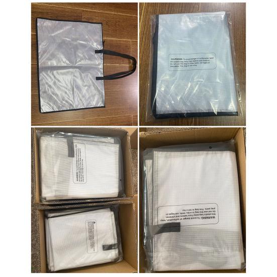 Poster Storage Case Bulletin Board Files Carrying Transparent Handbag Art Portfolio Tote Bag