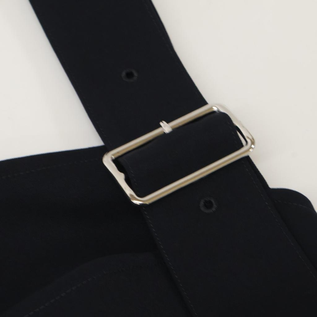 TAO COMME Des GARCONS TC-A101 Navy Wool Gambare Piece-Dyed Jumper Skirt Skirt M NavyUsed