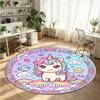 Animales salvajes (518) Alfombra de Terciopelo Redonda con Cristales Personalizada con Nombre y Texto Felpudo Personalizado Decoración del Hogar Alfombra de Cristal Antideslizante