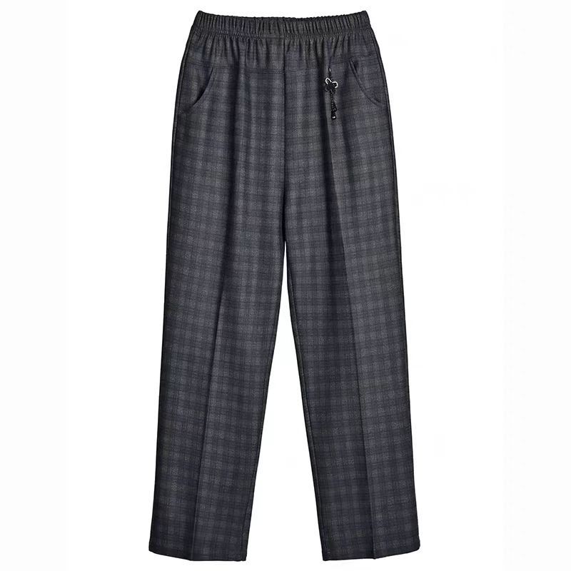 

Женские модные брюки Женские свободные брюки среднего возраста Женские прямые брюки с высокой талией XXXXXL