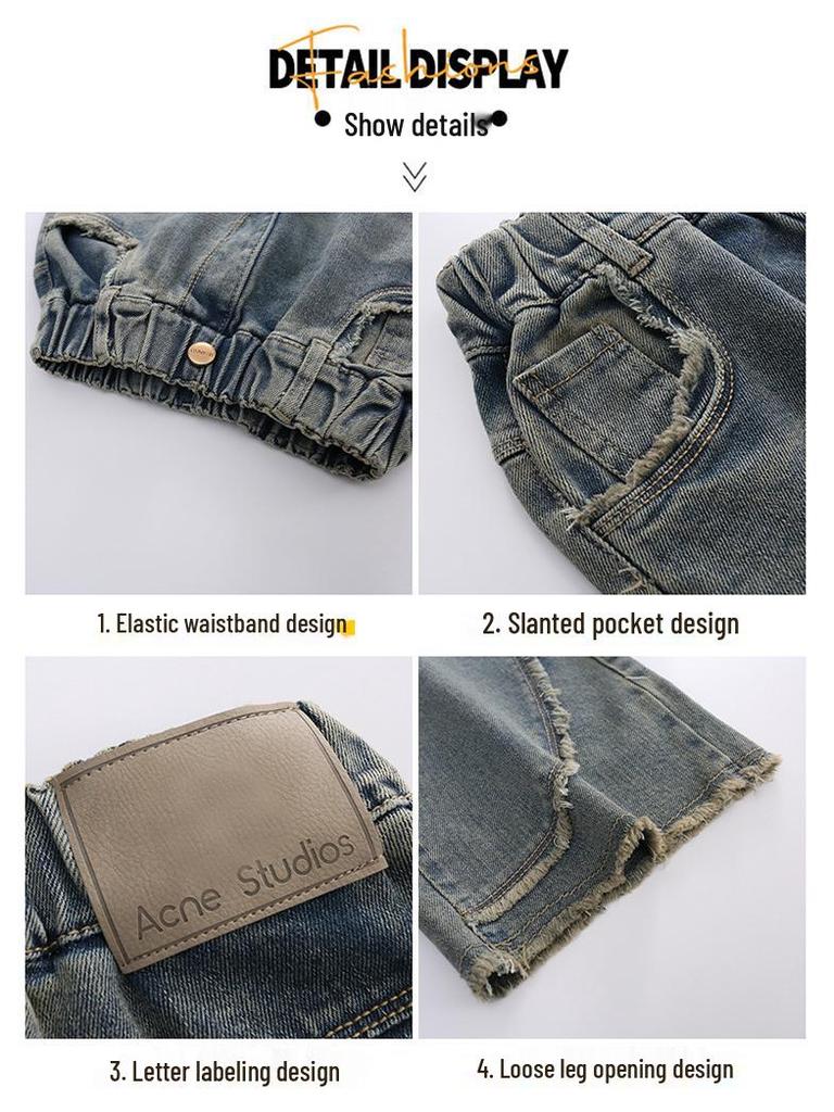 Herbst 2025 Mädchen Wide-Leg Jeans für 7-16 Jahre - Lockerer, Straight-Leg Schnitt