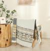 Ethnic Style Oversized Pure Cotton Jacquard Bath Towel with Tassels - Thickened Multi-layer Gauze.