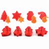 4Pcs Christmas Cookie Cutter Set Santa Snowman Tree Star Snowflake Biscuit Molds For DIY Baking Kitchen Holiday Party Supplies
