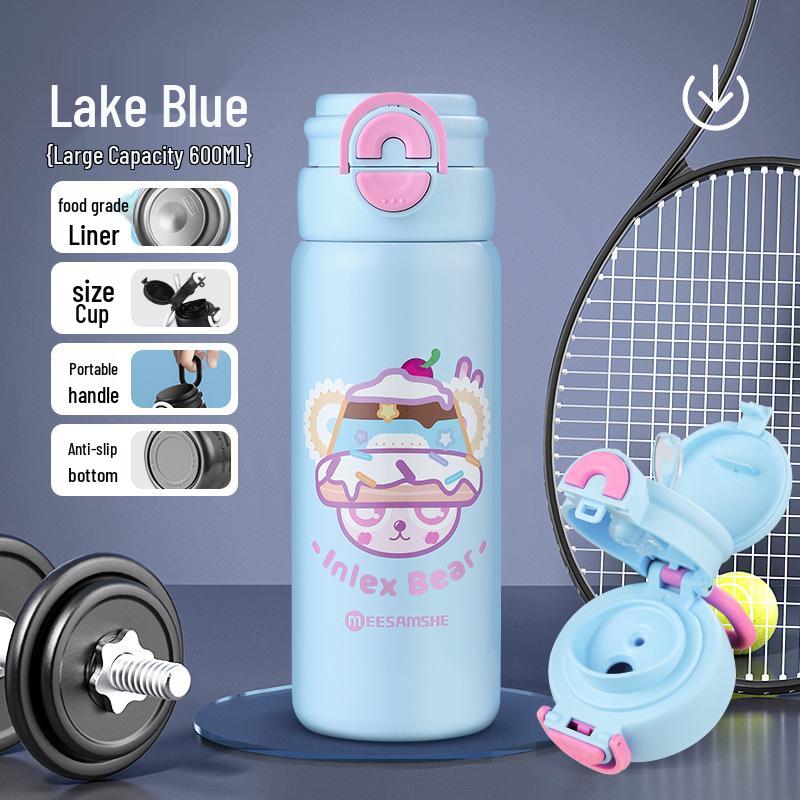 316 Stainless Steel Insulated Large Capacity Cup with Straw - Portable for Kids