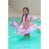 Eco-friendly Pvc Rainbow Unicorn Swimming Ring For Children With Glitter