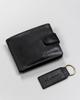 Gift set: men's leather wallet and keychain - Rovicky