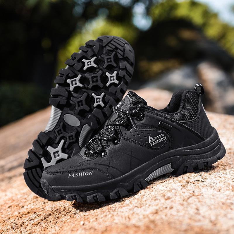 Hiking shoes men's low-top large-size hiking shoes outdoor travel shoes breathable casual non-slip platform shoes sports