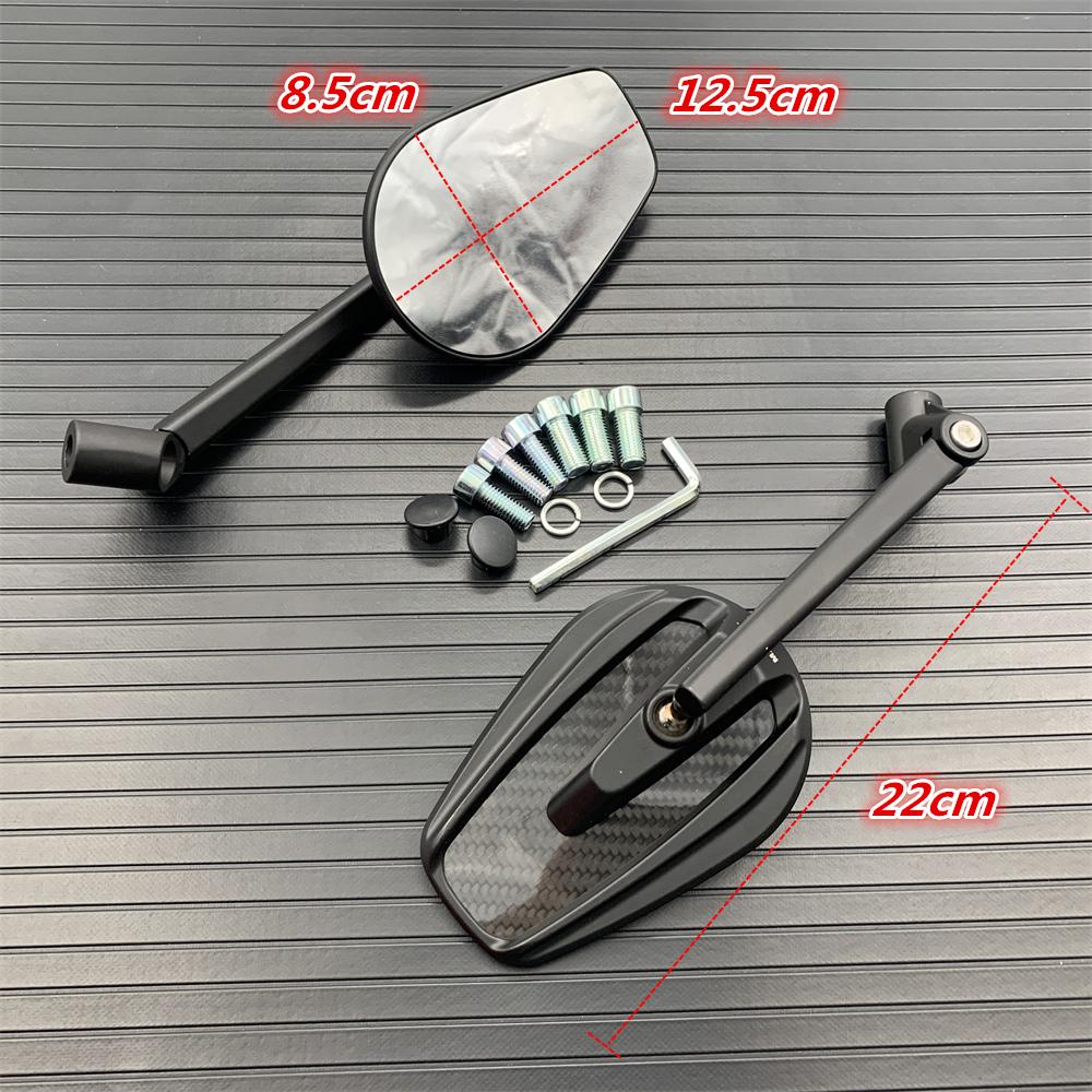 New Motorcycle Rearview Mirror True Carbon Fiber Mirror Modified Rear Mirror Motorbike Accessorie Universal