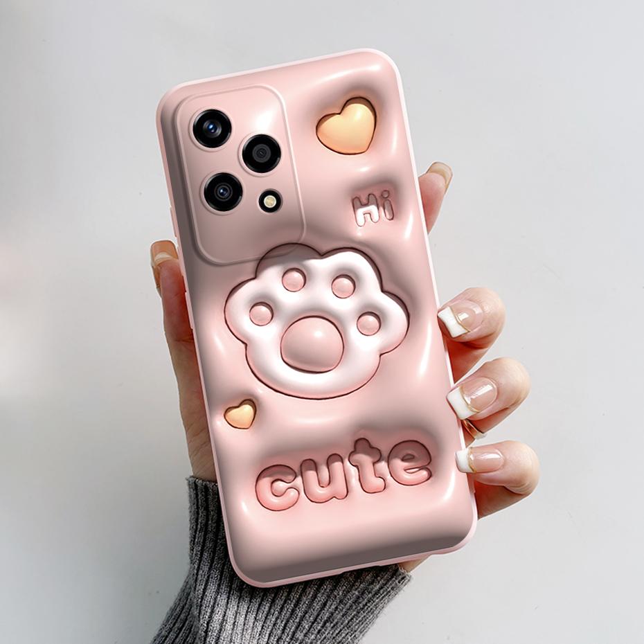 For Honor 200 Lite Case Astronaut Flower Soft Silicone Back Cover Phone Cases For Huawei Honor200 Lite Protective Bumper Funda