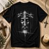 Verweerd Gezicht van Jezus Doornenkroon T-shirt, Christelijk Grafisch T-shirt, Religieuze Streetwear