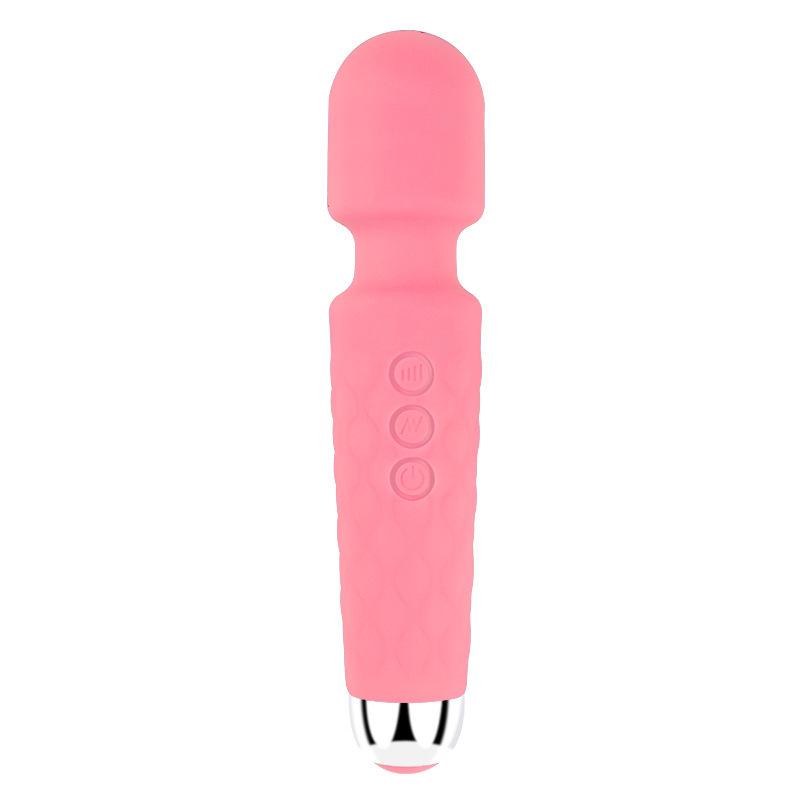 Women's 20-frequency Rechargeable Silicone Vibrating Av Stick Female Sex Toys Flirting and Masturbating Equipment