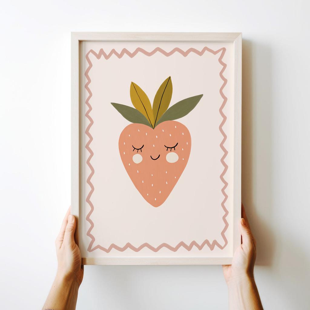 Poster for a Child Fruit Strawberry