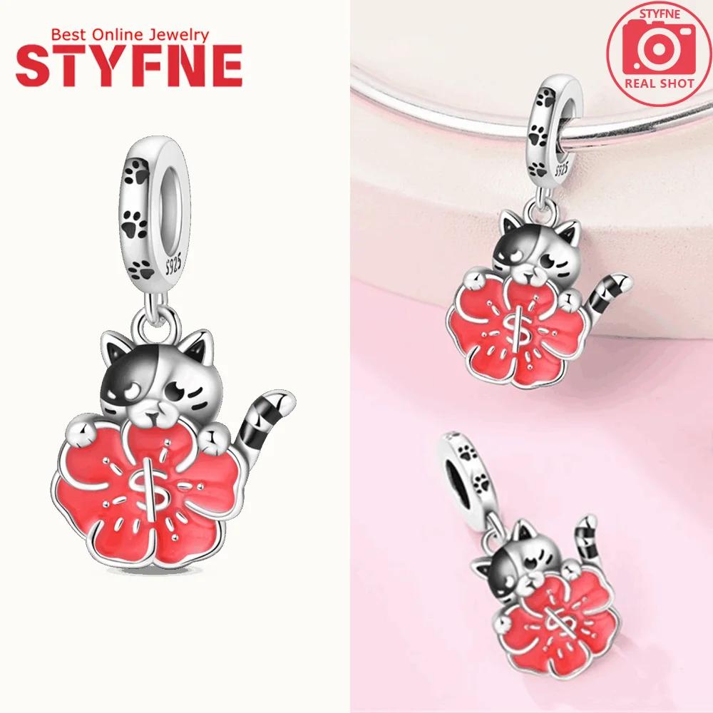 925 Silver Love Charms Christmas Beads Cute Pet Pendant Fit DIY Christmas Gift Exquisite Bracelet Exquisite Jewelry for Women