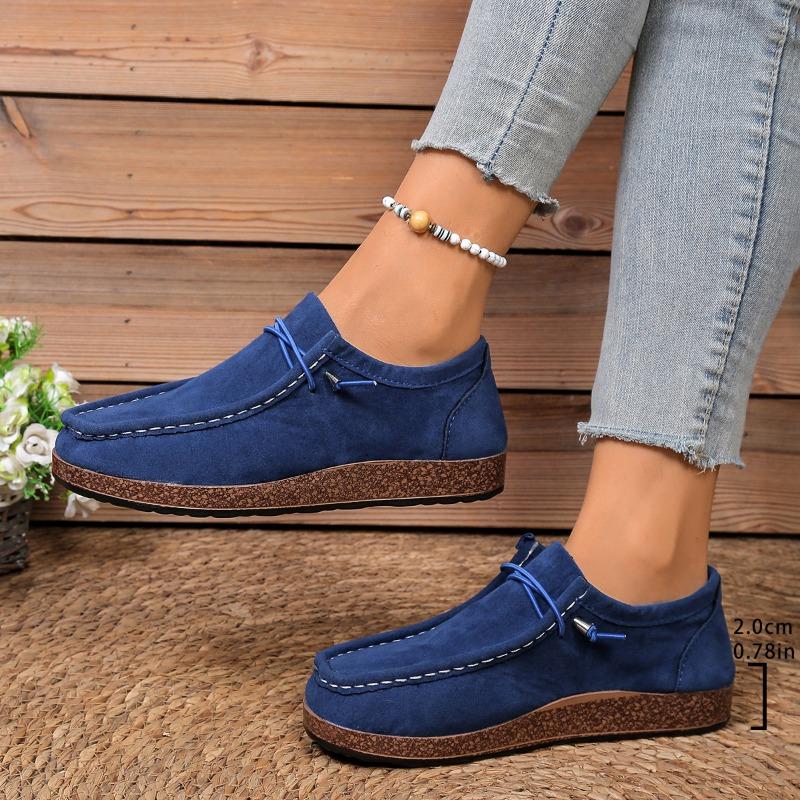 Women's New Large Size Women's Single Shoes New European and American Flat Women's Shoes One Step Casual Sports Shoes