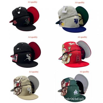 Verstellbare Baseballkappe Mit Gesticktem Baumwoll-Leinen Unisex Flacher Schirmhut Outdoor Sonnenschutz Hip Hop Stil