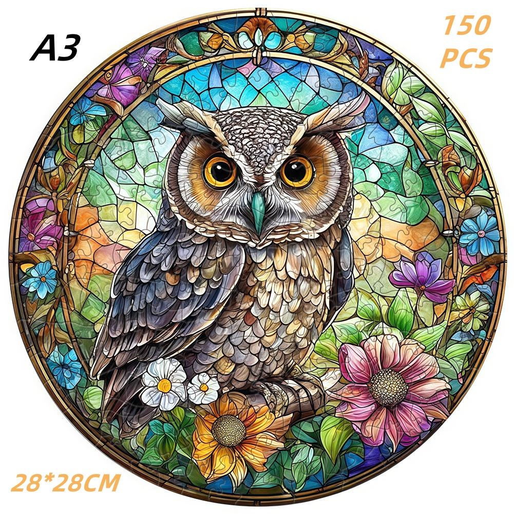Exquisite Decoration Draw Bird Wooden Jigsaw Puzzles ideal for Adults Children DO IT YOURSELF Crafts Brain Teaser 3D Wooden Puzzle Games Learning
