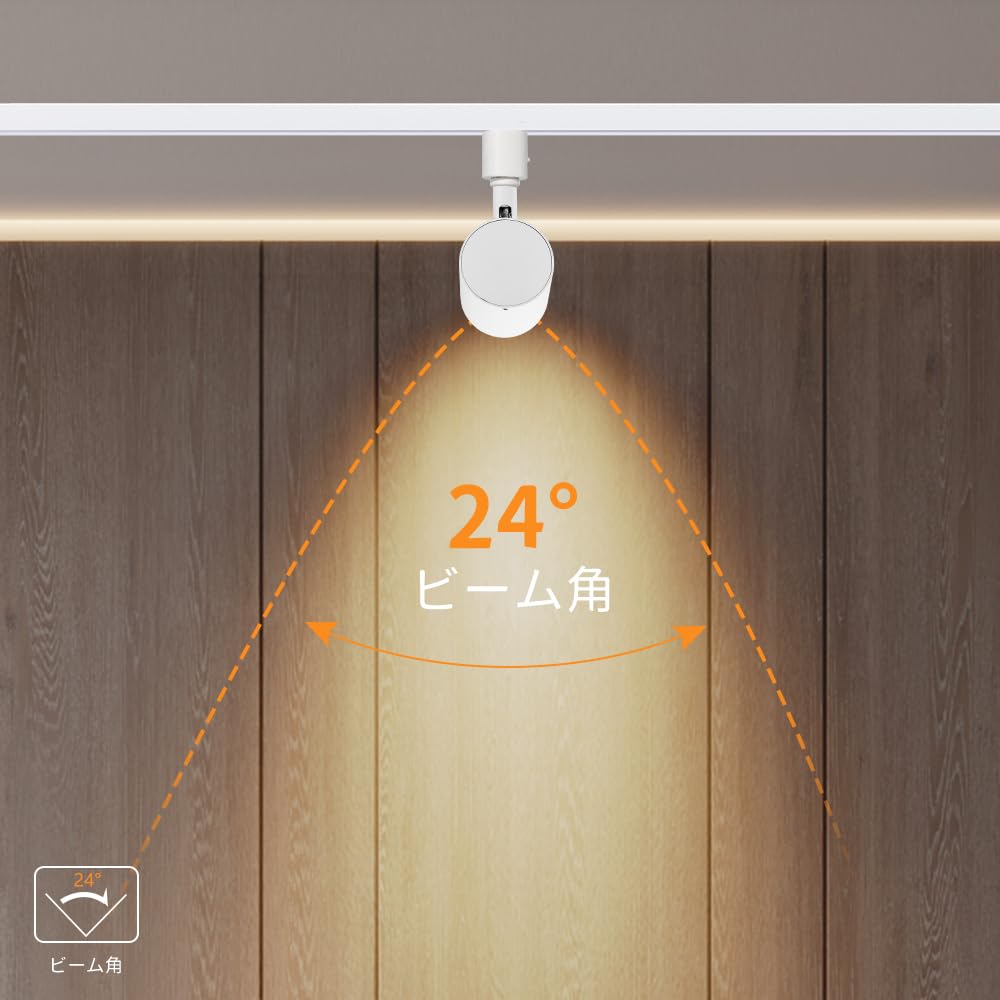 TuyuBEE Stepless Dimmable and Color-Adjustable Duct Rail Spotlight with Remote Control, 10W Integrated LED Light (85W Equivalent), Bright Rail Light,