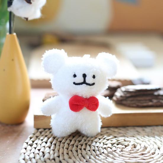 Doll Pendant, Mini Size Portable Keychain Pendant, Soft Velvet Fabric Puppy Design Doll, Durable Accessory for Bags Keys Backpacks