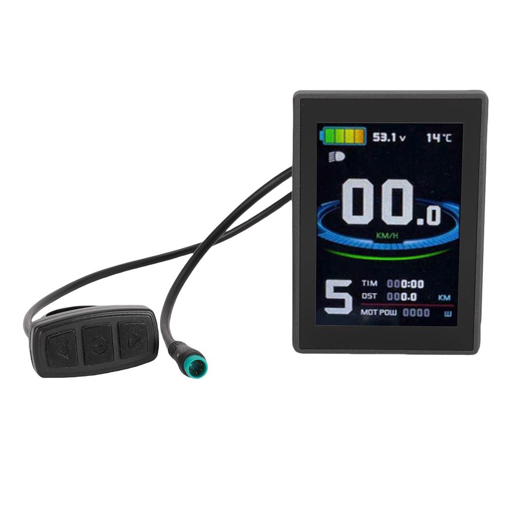 Electric Bike LCD Display Scooter 5 Pin Water Proof Connector Colorful Control Panel Computer for Mountain Bike