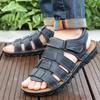 Summer New Business Men Beach Sandals American Casual Comfortable Brand Beach Sandals Black Brown Size 38-48 Men Sandals