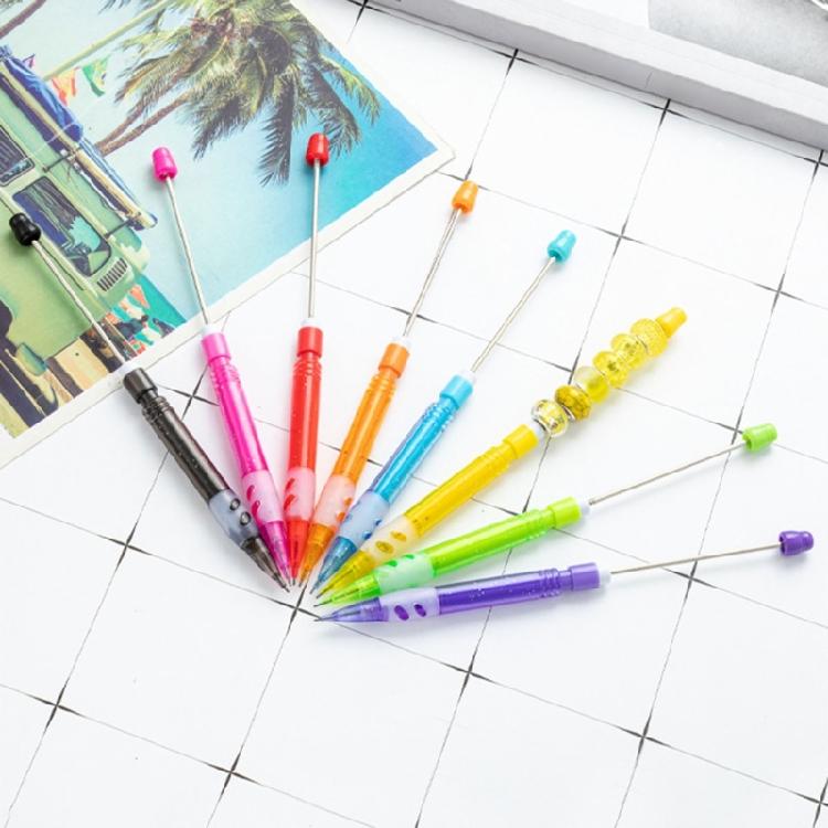 6Pcs Beadable Drawing Automatic Pencil Beadable Mechanical Pencils 0.5mm Mechanical Automatic Pencil For Adult Kid