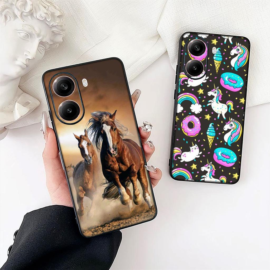 Unicorn Wild Horse Phone Cover for Motorola Moto G86 G14 G35 G34 G45 G55 G67 G75 G85 G24 G15 G54 G57 Power Protective Case