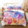 3D Kawaii Anime Hirogaru Sky! Pretty Cure Bedding Set Single Twin Full Queen King Size Bed Set Adult Kid Bedroom Duvetcover Sets