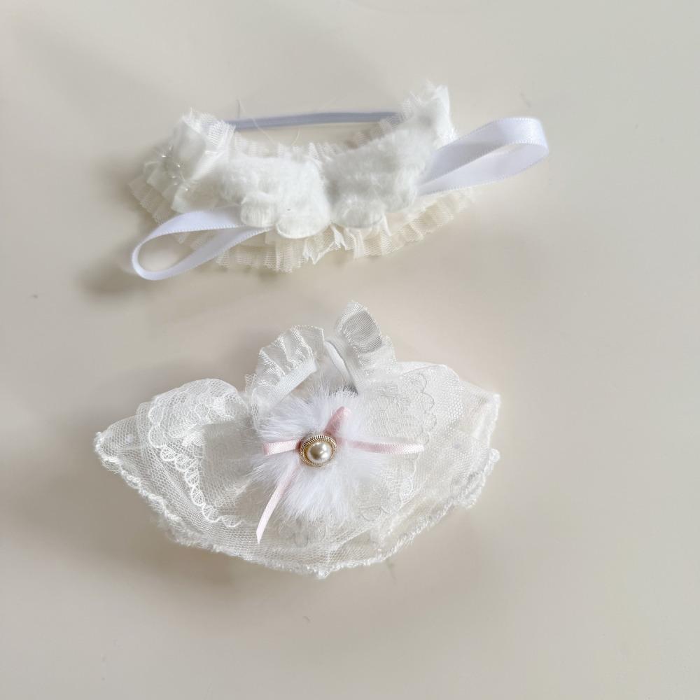 

Белое платье принцессы Лабубу, комплект из сетки, одежда для плюшевых кукол 17 см, детский подарок Style 1