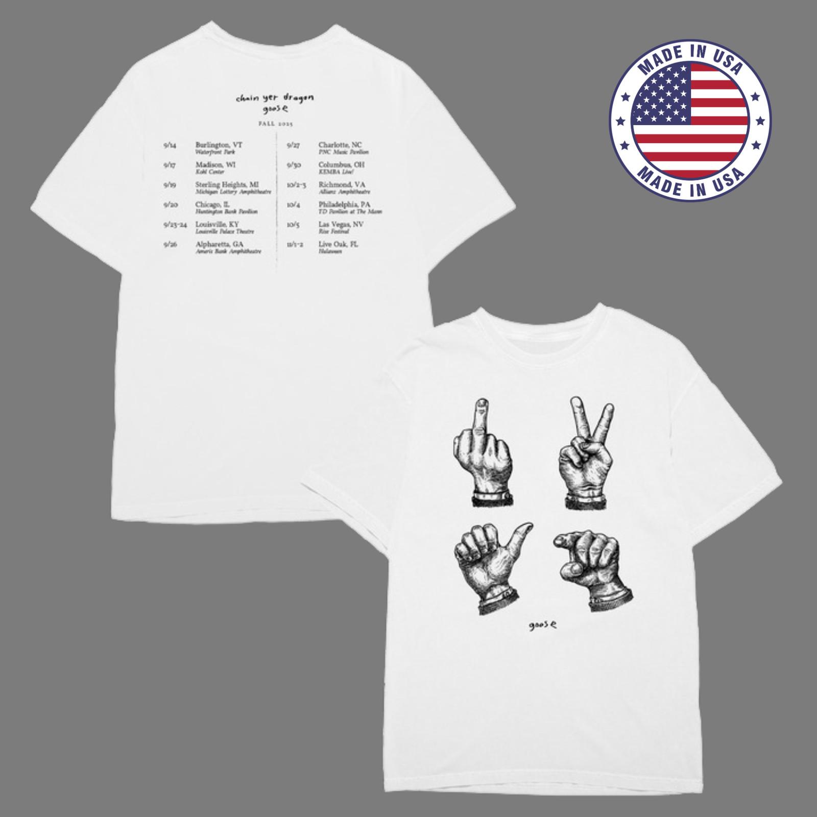 Goose Band CYD Tour Tee Fall 2026 T-shirt Unisex All Sizes Reprint XXXL