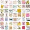 10/30/50/100pcs Bible Verse Inspirational Quotes Labels Stickers DIY Scrapbook Notebook Phone Guitar Cartoon Graffiti Decals Toy