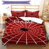 3pcs Custom Name spider Bedding Set Duvet Cover Closure Includes 1 Duvet Cover & 2 Pillowcases, Soft and Comfortable for All Seasons.