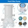 Large Pool 1000 GPH Swimming Pool Filter Household Pool Cleaner Removable Filter Core Circulation Pump Electric Filter Pump