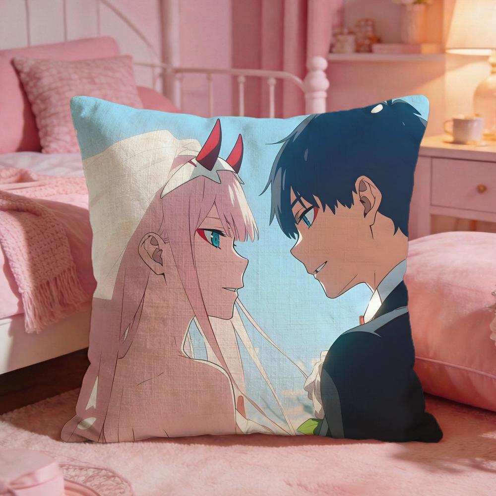 DDARLINGs In The FRANXX Cushion Cover Premium Comfort Reversible Pillow Cove Two In One Design For Any Room Car Interior