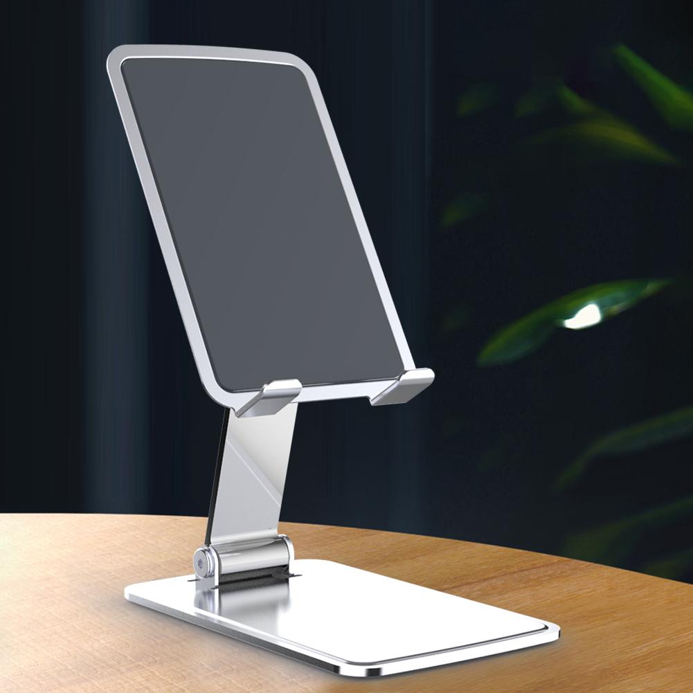 Foldable Phone Holder Universal T5 Metal Portable Phone Shelf Stable Mobile Phone Video Viewing Stands Non-slip for Home Office