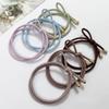 Natunofu Hair Stylish Hair Ties for Adults with Metal Hair Stylish Hair Ties with Cute Korean Solid Elegant Set of 6 Stylish and Simple for Adults