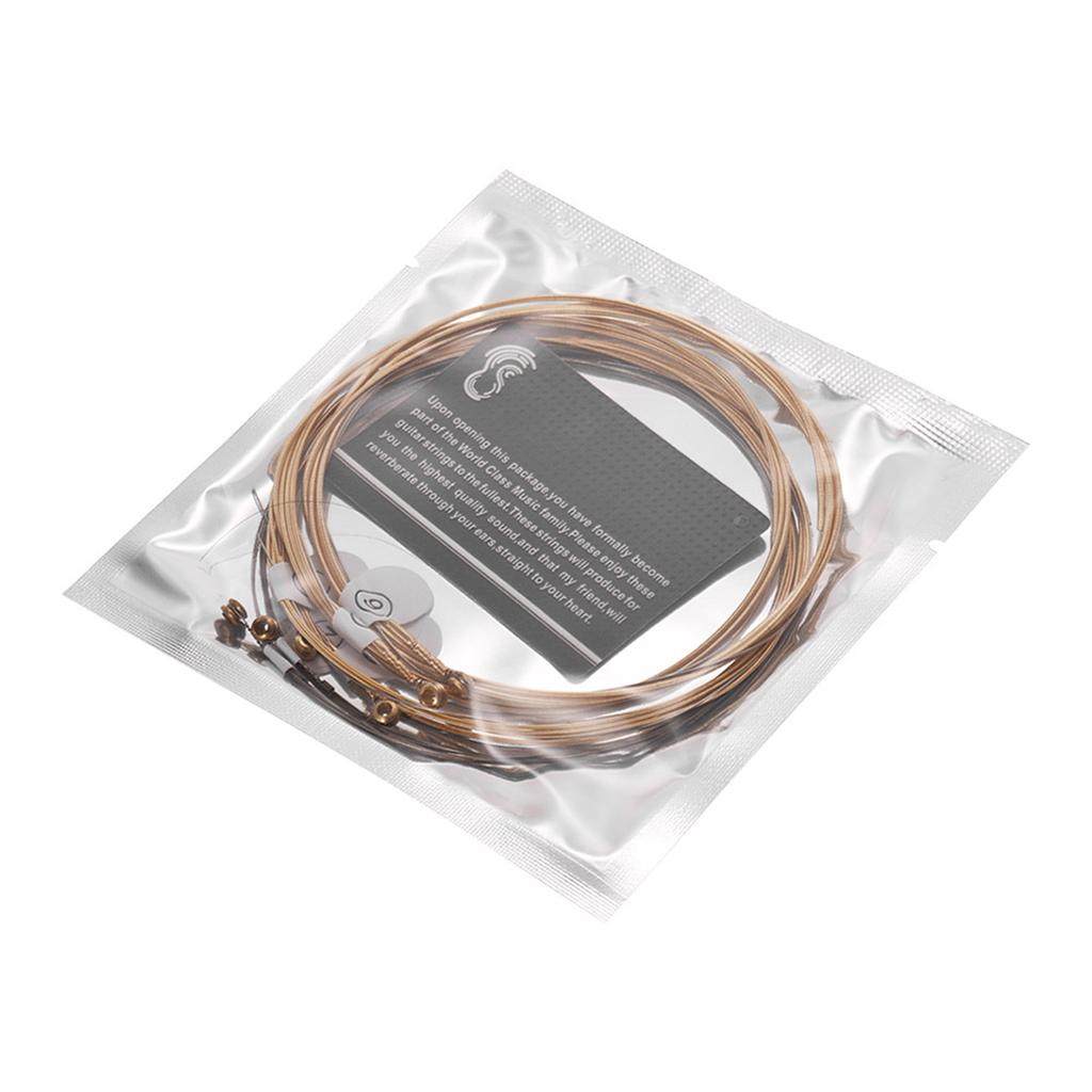 ZIKO DCZ 010 Extra Light Acoustic Guitar Strings Hexagon Alloy Wire Brass Wound Corrosion Resistant 6 Strings Set