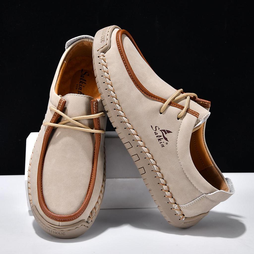 Unisex Schuhe Handgefertigte Lässige Lederschuhe Herren Komfort Fahrschuhe Weiche Leder Slipper Herrenschuhe Mokassins Damenschuhe